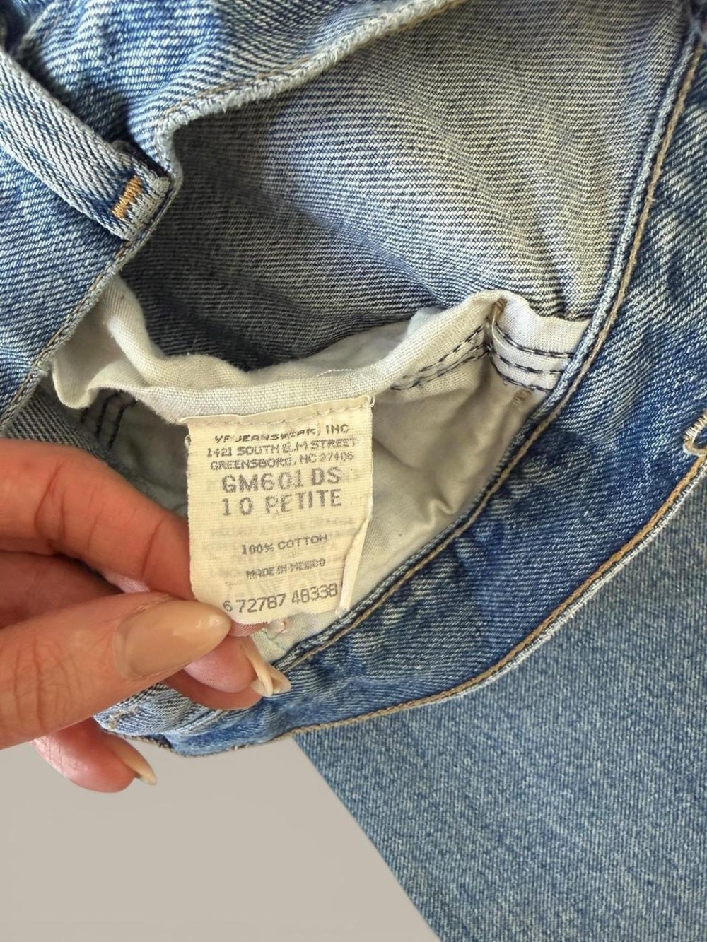 Vintage Gitano High Rise Tapered Mom Jeans 10P 80s 90s Grunge Denim Retro Blue - Picture 4 of 6